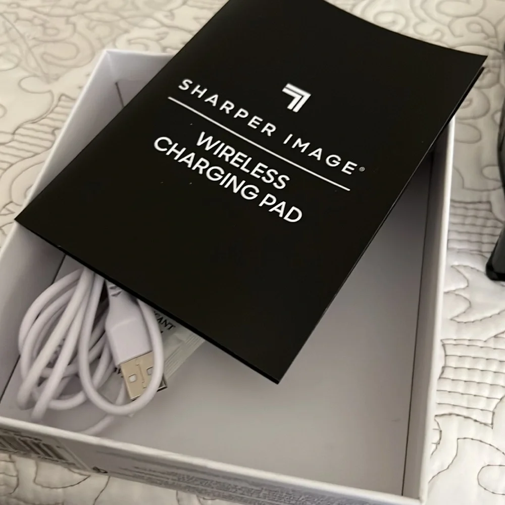 COPY - Sharper Image Wireless Charging Pad in gray NWOT